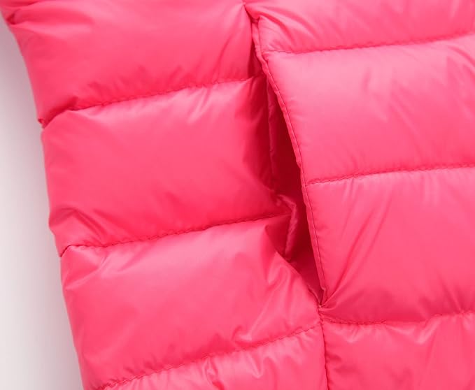 kids puffer jacket, Windproof outer material, smooth, skin-friendly and wear-resistant; Inner filler material made of natural down cotton, light weight, soft and extremely warm, good for kids' sensitive skin. Coat Down Cotton Coats Zip Up Hooded Outwear