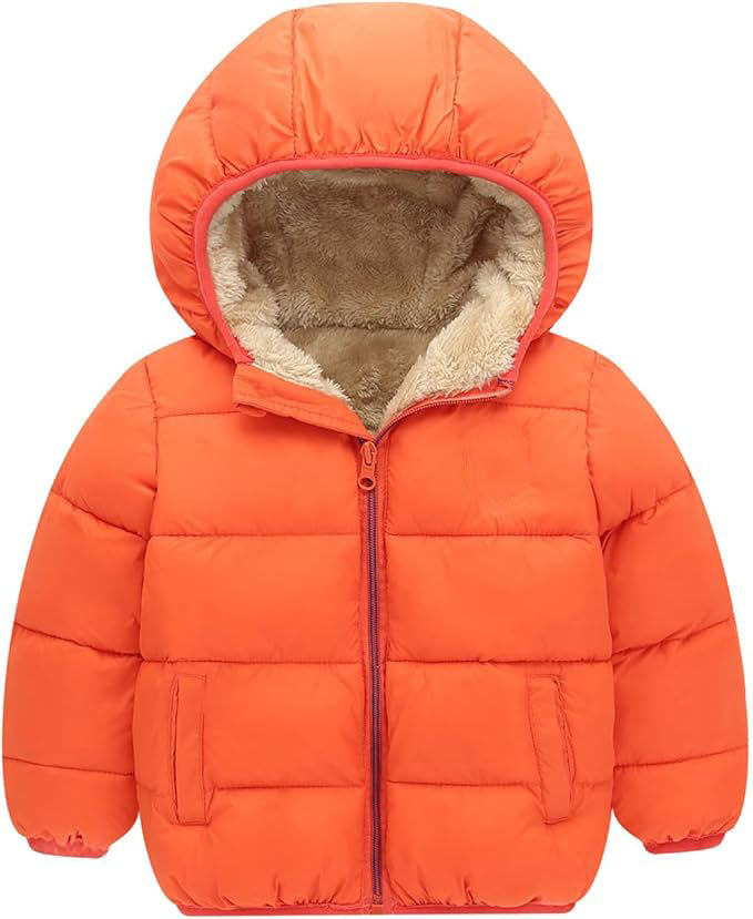 FURRY LINER - Not too thick, but very warm. Windproof cuffs help protect your toddler against the cold. Nice Chirstmas gift for your little kids.