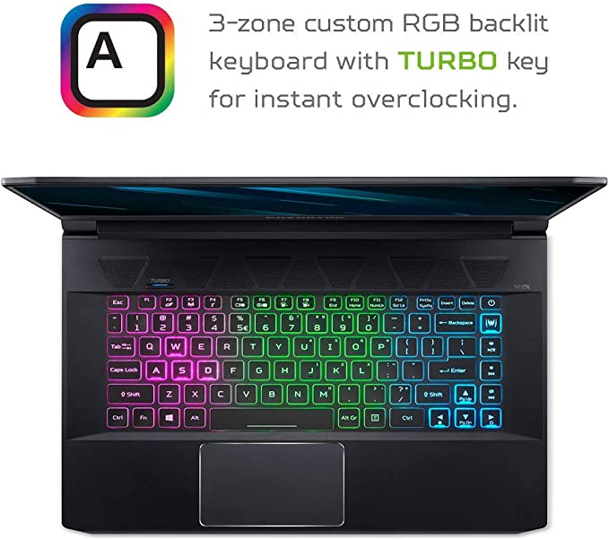 Acer Predator Triton 500 PT515-51-765U Gaming Laptop, Intel Core i7-8750H, Overclockable GeForce RTX 2080 with MAX-Q Design, 15.6