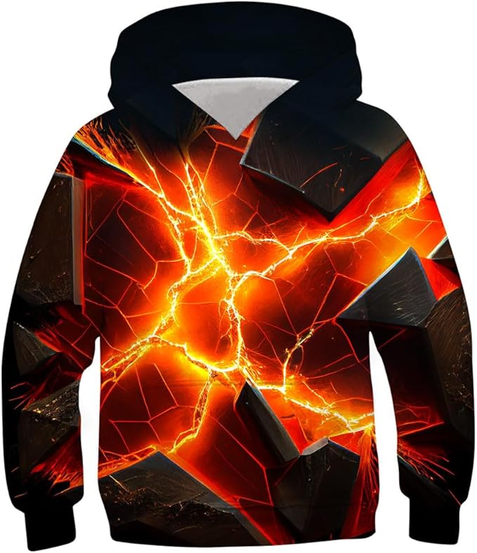 3D printing technology, we have galaxy,dinosaur, wolf graphic hoodies,