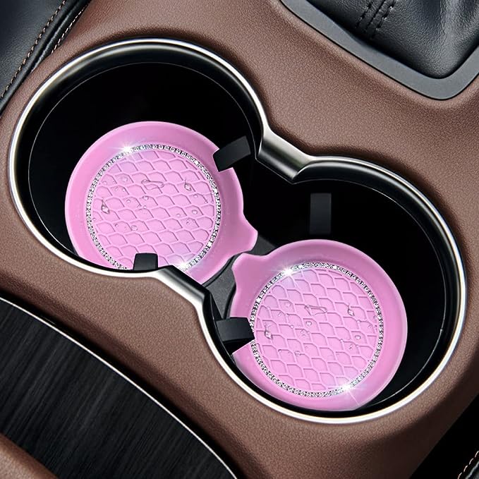 Anti Slip Cup Holder 3.07 inches in diameter at the bottom and 3.15 inches in diameter at the top, compatible with most cars, suvs, trucks, vans and boats with cup holders, bowl design with a height of 1 inch,