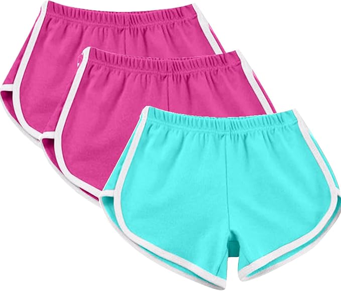For your little girls’ easier wear and replacement, you will get 3 packs of colorful lace bike shorts.
