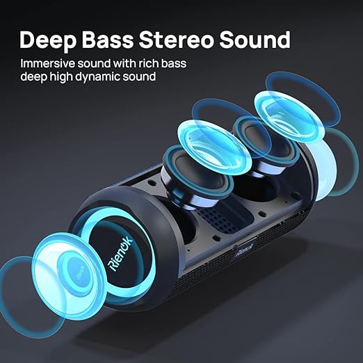 therefore is applicable in shower room, by the pool or beach, and even in the rain, Bluetooth Speaker Portable 30W Bass Button IPX7 Waterprooof True Wireless Stereo HD Sound Speakers Bluetooth Wireless Bluetooth 5.3