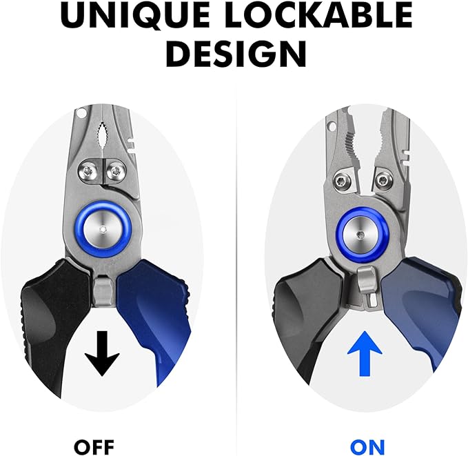 exclusive upgraded design fishing pliers, using aircraft aluminum, precision casting,Coated Fishing Tool, Multi-Function Fishing Gear with Mo-V Cutter,