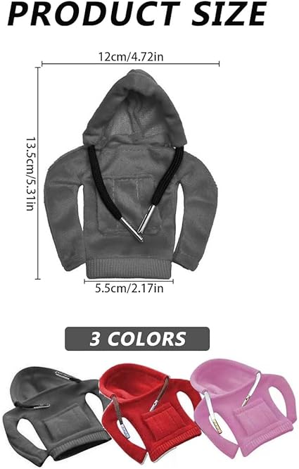 Hoodie Car Gear Shift Cover,3 Pack Car Gear Shift Cover Multicolor