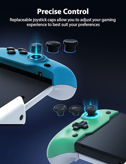 The package includes two sliders, for fitting Switch Console (sliders not needed for Switch OLED).compatible with the Switch/Switch OLED version. Ergonomic Controller for Nintendo Switch OLED with 6-Axis Gyro, Mapping, Vibration