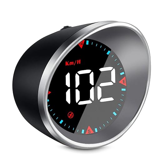 Head Up Display with Speed,Mileage, Suitable for All Car - Digital GPS Speedometer G5,