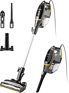 Vacuum Cleaner, 15KPa Powerful Suction, 2 in 1 Corded Handheld Vac for Hard Floor and Carpet