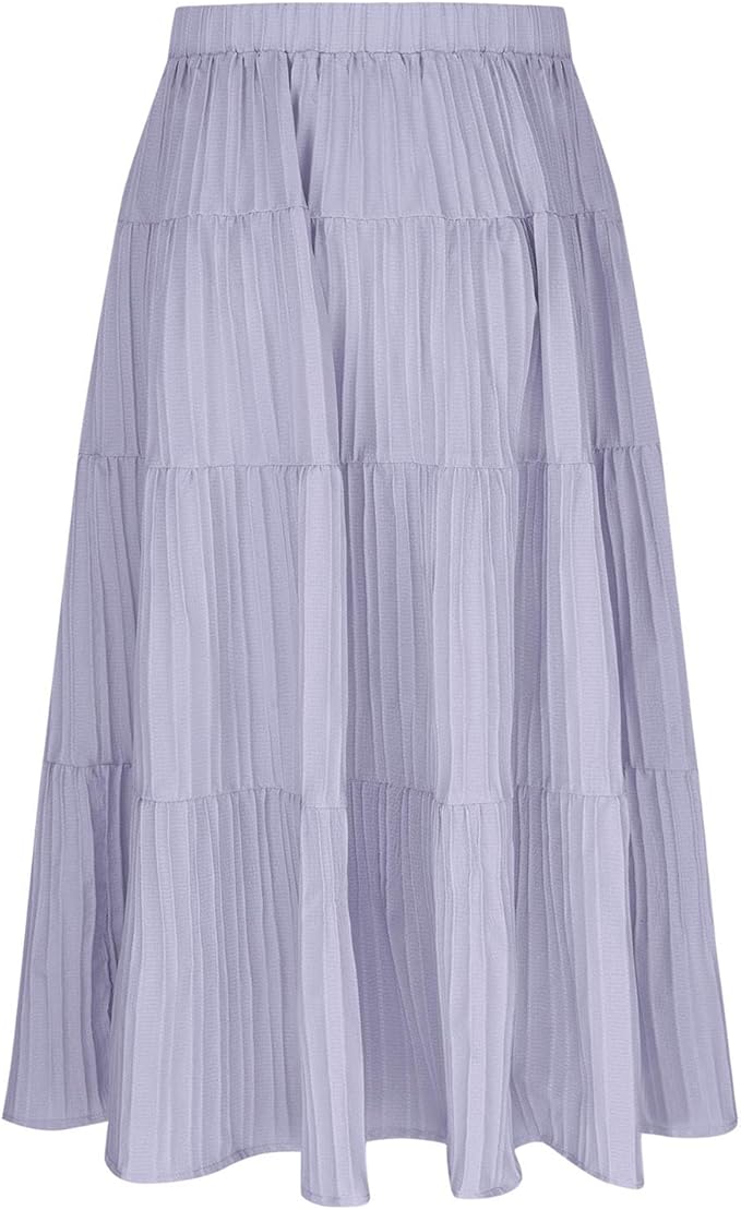Long Skirt for Girls Long Sport Athletic Running Thin Bow Tie Flowy Pleated Tie Knot Plain Skirt Girls 2025 Clothing Trendy Country Concert Y2K
