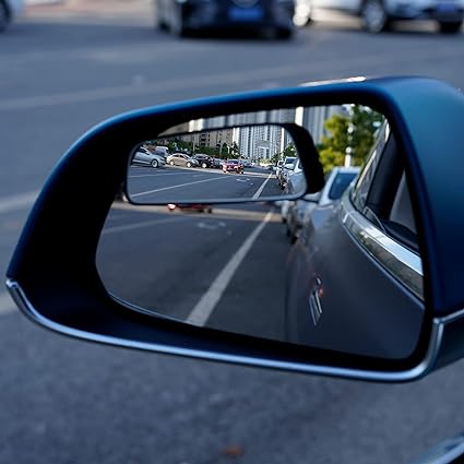Mirrors are equipped with adjustable swivel mounting bracket, side mirror and passenger side mirror,  Blind Spot Mirror 2Pcs for Trucks, HD Glass Frameless Convex Rear Side View Mirror
