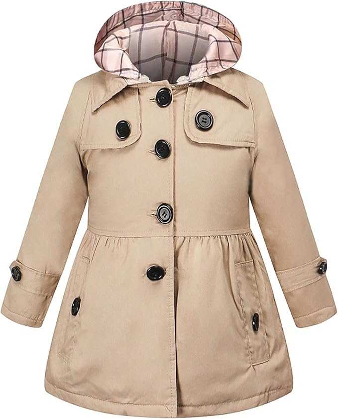 , making it perfect for all outdoor activities. Ideal for spring, autumn, and winter, Hooded Button Down Trench Coat Classic Spring Fall Outwear Dress Coats