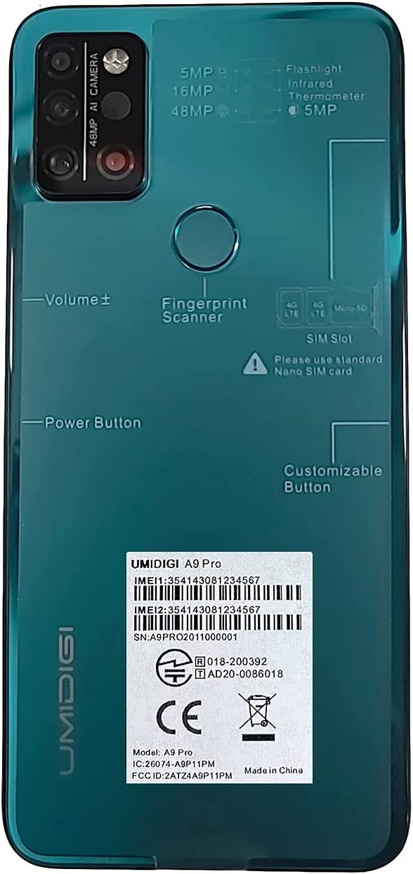 UMIDIGI A9 Pro Unlocked Cell Phones(6+128GB) 6.3
