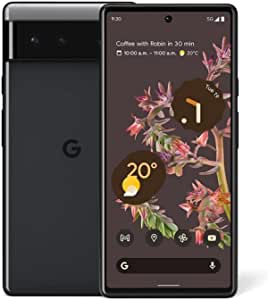 Google Pixel 6 5G Android Phone Unlocked Smartphone with Wide and Ultrawide Lens 128GB Stormy Black (Renewed)