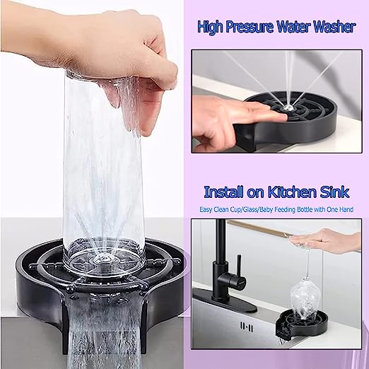 Cleaner Sink Attachment, Glass Fast Cleaning in Seconds
