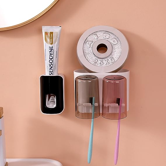 Wall-Mounted Space-Saving Toothbrush