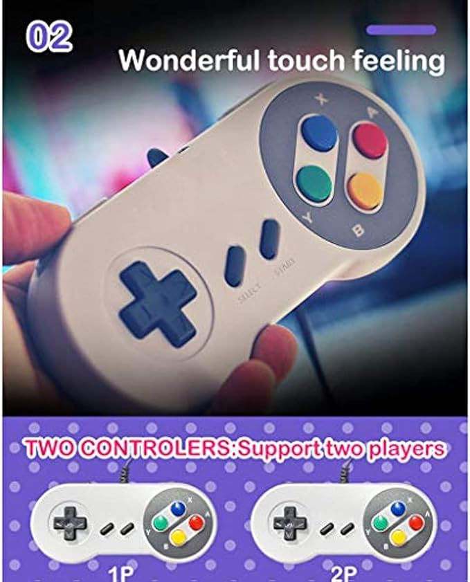 TV Game Player Suitable HDMI HD TV Built-in 821 Games with Dual Gamepads