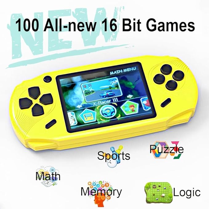 100 new exciting educational puzzle casual games. And while kids having fun, they're exercising important developing skills too, Modern Video Games Seniors Electronic Game Player for Boys Girls