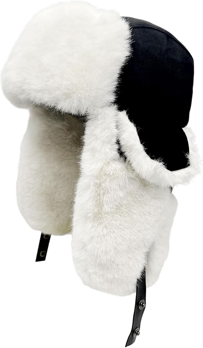 Winter hat and scarf sets are made of materials as soft as skin, Hunting Hat with Windproof Mask for Cold Weather, Comfortable Furry Hat