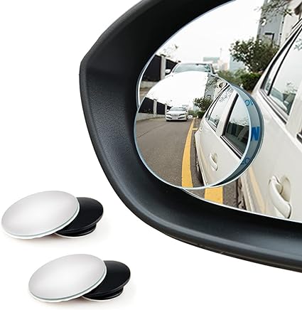 Rear View Mirror for Universal Cars, Blind Spot Mirrors,360°Rotatable Round HD Glass