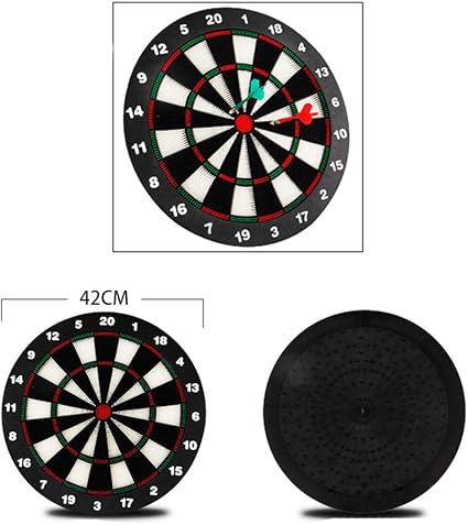 It is a good gift for kids in Children's day, Birthday, Christmas day to build teamwork, Dart Board Set for Kids and Adults, 16 Inch Soft Rubber Dart Game with Standing Bracket and 6 Soft Tip