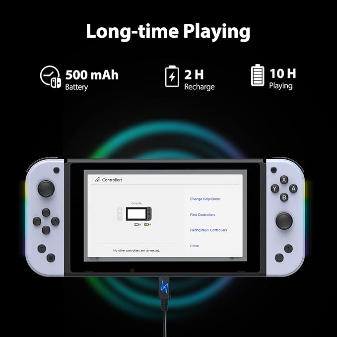 Designed for perfect compatibility with Switch/Lite/OLED, these Joypad controllers are the ideal replacement for your original ones, Switch/OLED/Lite,Switch Joypad Support Wake-Up Function, Six-Axis and Turbo Function