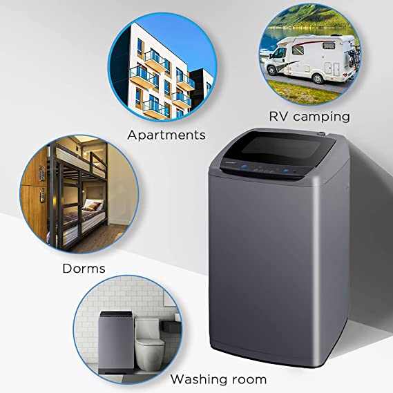 Portable Washing Machine, Compact Washer With LED Display Space Saving