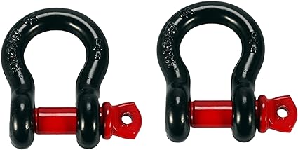 Towing Accessory, Tow Shackle D Ring Bow Shackle Isolator Car Trailer Tuning Bumper