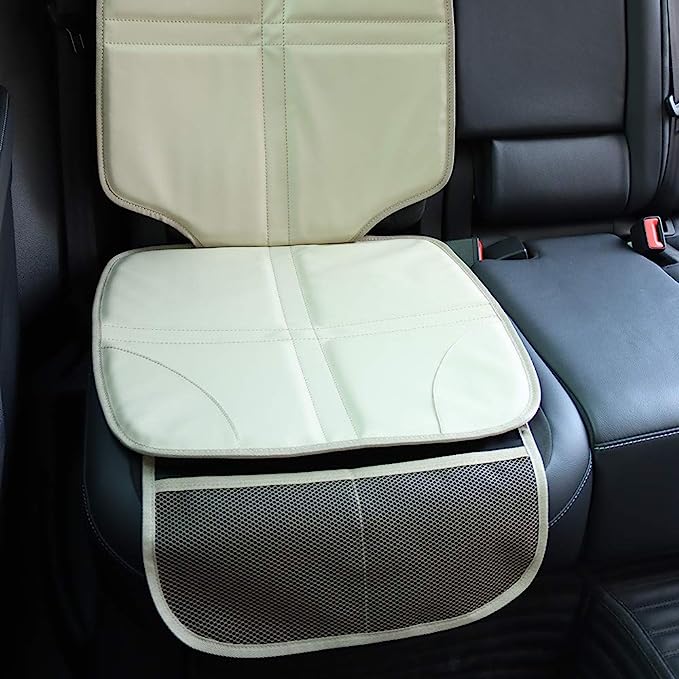 soft leather and felt car seat cover never damage your leather seat, and the dark felt on the back won’t be faded or leave color on light-colored seat