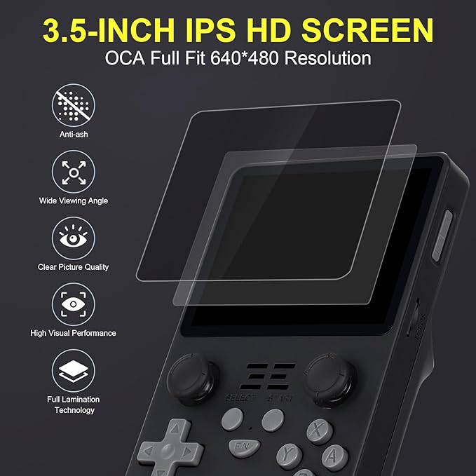 Game Console 3.5 Inch Retro Video Game Console with 64G Card Classic Emulator