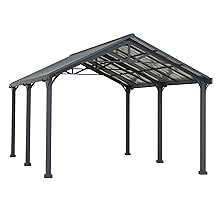 Steel Roof and Frame by AutoCove, Gray, 12 ft. x 20 ft.