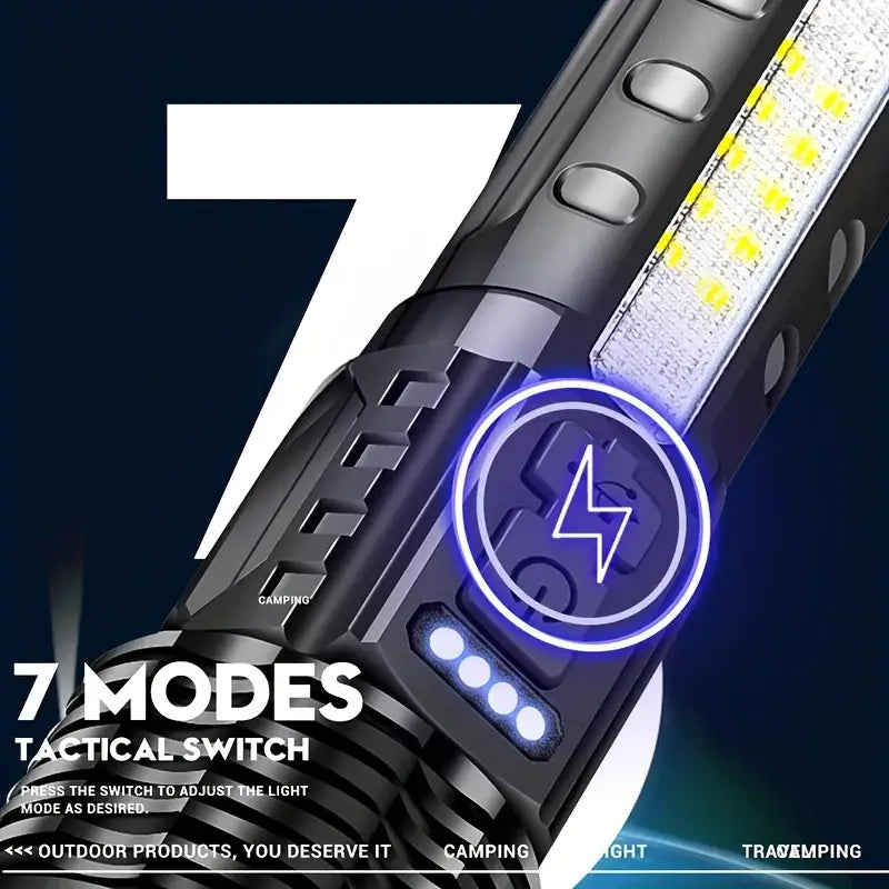Powerful Flashlight Rechargeable Torch Light High Power LED Flashlight Tactical Lantern