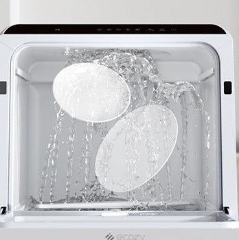 You can check the washing status through the glass. Top touch button for easy operation and recognition,  Dishwasher With 5-Liter Built-in