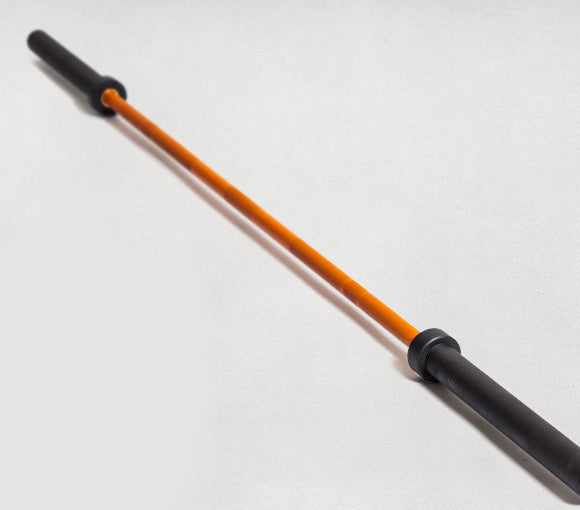 20kg Orange-Black Phosphate and Chrome Olympic Barbell. Rated 1500lbs for Weightlifting, Powerlifting and Crossfit
