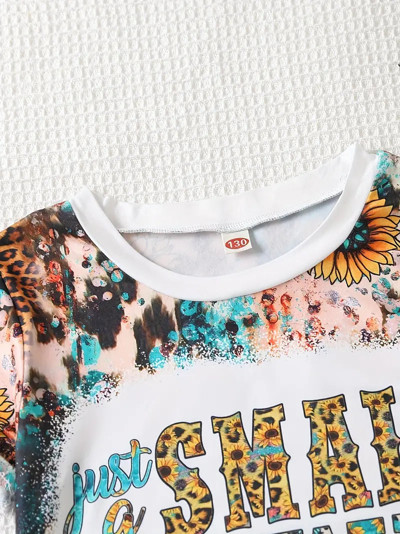 Girl Short Sleeve Shirt Cartoon Crewneck Tee Tops Baby Kids Casual T-Shirt Summer Clothes