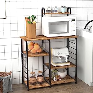 Shelf Adjustable leg pads design to adjust 1-2cm lengths of the legs, Rack Workstation Shelf