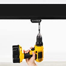 Black 3-Piece Table Top, electric Height Adjustable DESK