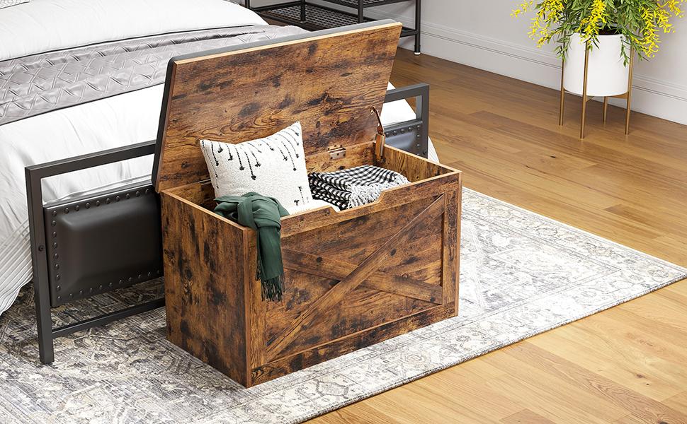 storage chest, and an effortless assembly process with clear instructions and labeled parts,  Storage Chest Cabinet, 29.9”L x 15.7”W x 18.9”H,