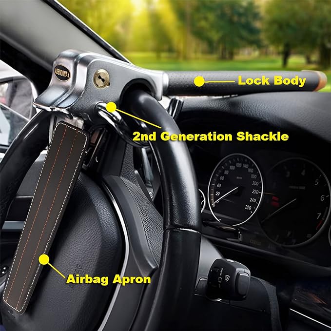 Anti Theft Car Device Car Lock Car Theft Prevention with 3 Keys for Car Security Fit Most Vehicles