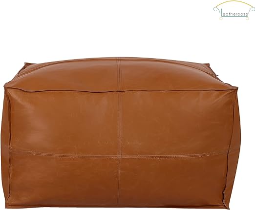 The invisible zipper design does not rub the floor when moving, zipper is durable and easy for open and close.Ottoman Foot Rest Microfiber Leather Upholstered Foot Stool for Living Room