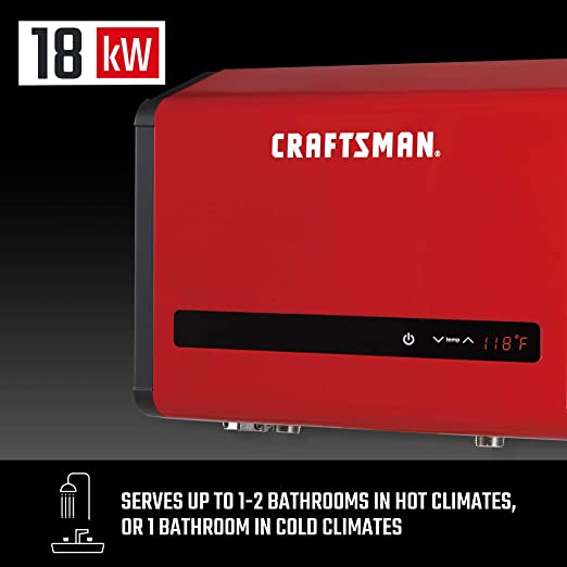 CRAFTSMAN 240-Volt 18-kW 3.73-GPM Tankless Electric Water Heater