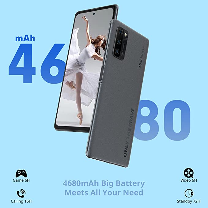 Unlocked Cell Phones Canada, Blackview A100, Helio P70 Bundle Android 11 Unlocked Smartphone, 6.67