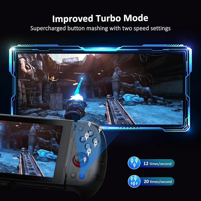 Experience versatility with a built-in HDMI port that supports multiple video output options, HDMI Out for TV Docking, Hall Sensing Joystick for Switch/Switch OLED, Handheld Mode, 4K/1080P Supported HDMI and USB 3.0 Port,