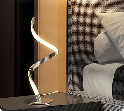 3 Colors Touch Control LED Table Lamp, Stepless Dimmable Nightstand Lamps for gaming, Bedroom Living Room
