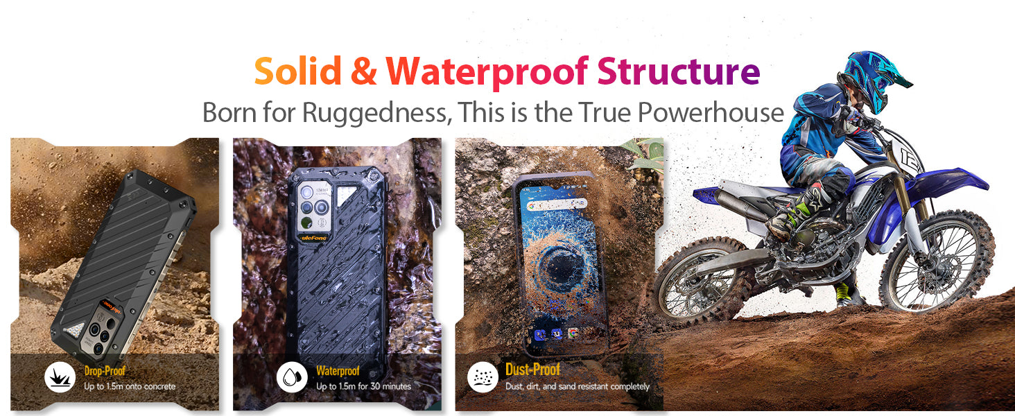 Ulefone Power Armor 19 Rugged Smartphone, 17GB+256GB, 9600mAh, 108MP Main Camera with Multi-Use Temperature Measurement, MTK Helio G99, 6.58” FHD+, QI 15W Wireless Charging, 66W Fast Charge, GPS