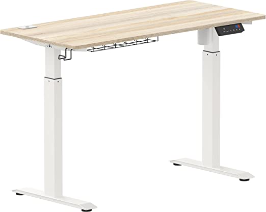 120 x 60 cm, Maple, Electric Height Adjustable Standing Desk