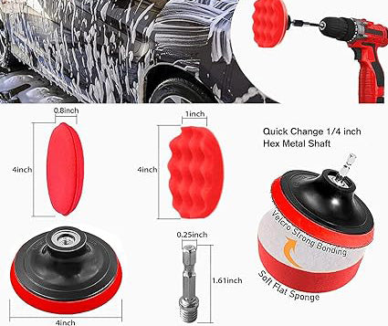 cleaning tools excel in removing dirt, dust, and grime without the risk of scratching or damaging your car's surfaces, guaranteeing a superior cleaning performance. 26 pcs Car Detailing Kit, Detailing Brush Set