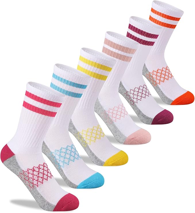 The perfect proportion of material make our girls socks soft enough, highly stretchable and comfortable.