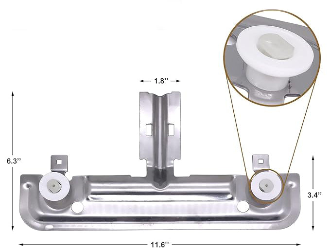 Install the part by yourself, direct replacement for the suitable part, Dishwasher Upper Rack Adjuster Metal Kit 29 x 16 x 11