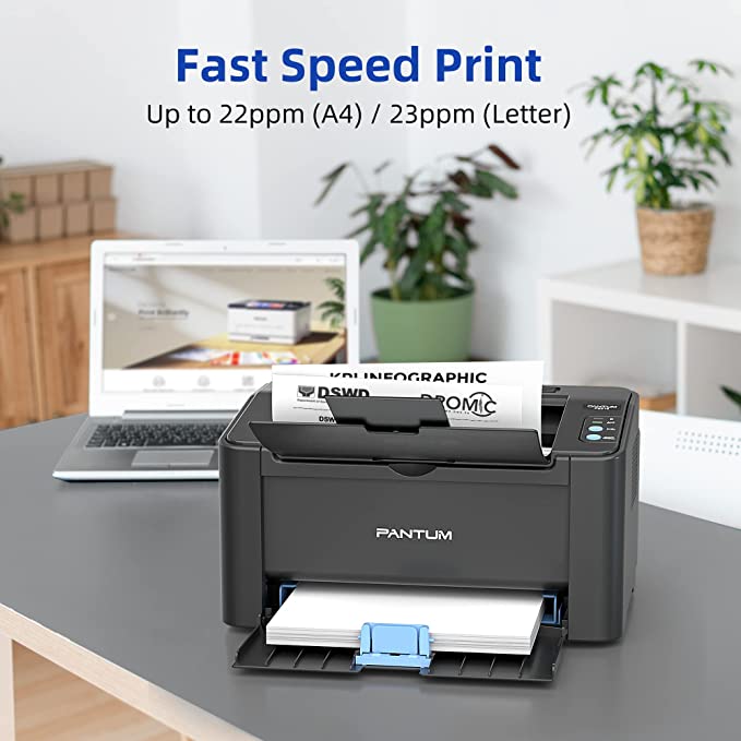 Laser Printer Only Connect with USB White Monochrome Printing