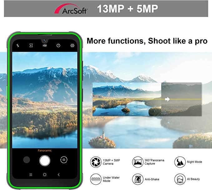 Cell Phone,Blackview BV5200 Smartphone 7GB+32GB/SD 1TB Unlocked Cell Phones Canada,IP68/69K Waterproof Rugged Smartphone,6.1